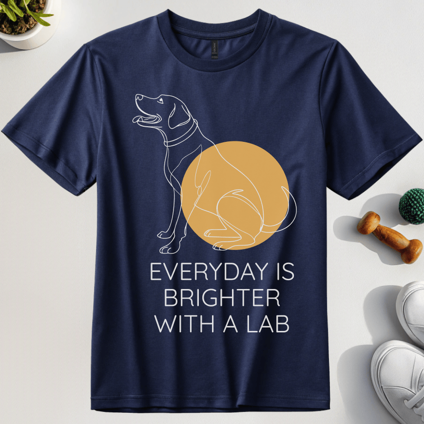Everyday Is Brighter With A Lab T-Shirt