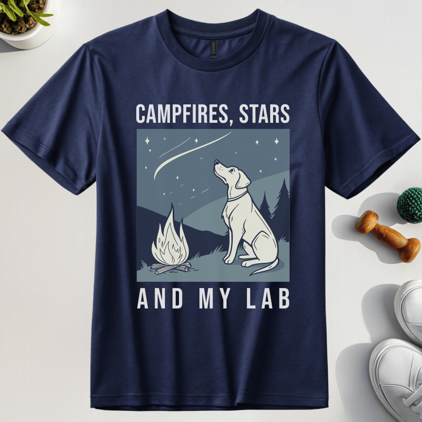 Campfires, Stars And My Lab T-Shirt