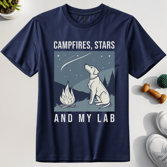 Campfires, Stars And My Lab T-Shirt