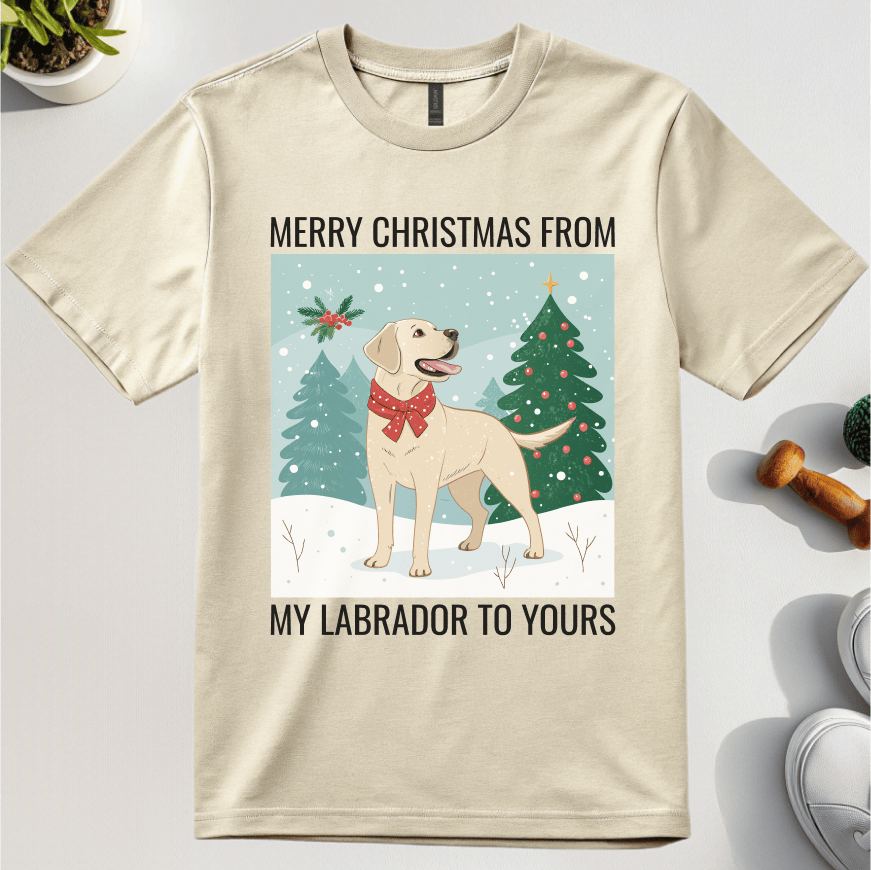 Merry Christmas From My Labrador To Yours T-Shirt