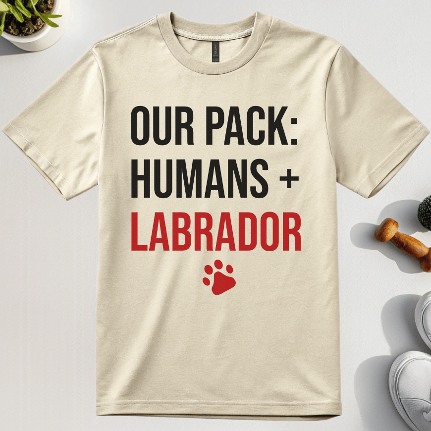 Our Pack: Humans Labradors T-Shirt