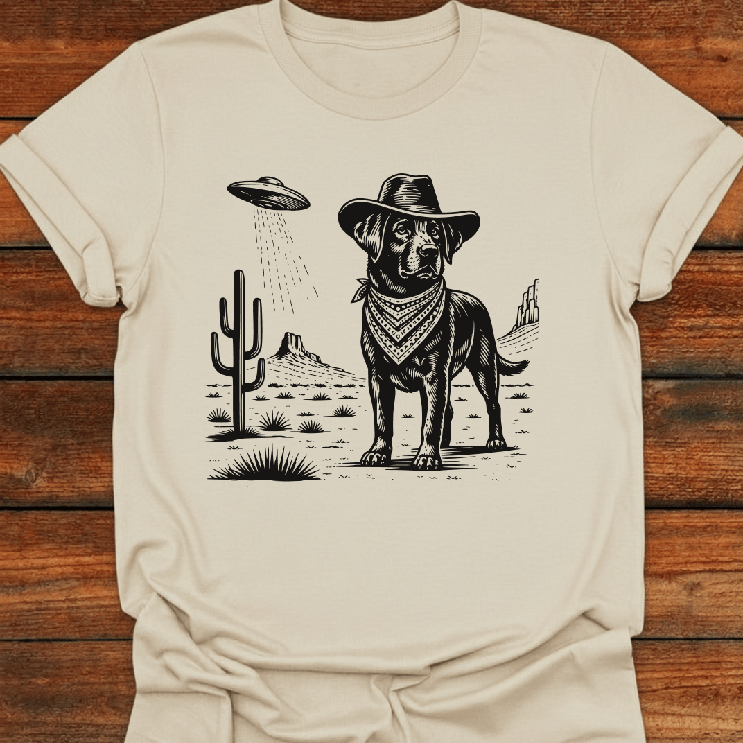 UFO And The Cowboy Lab T-Shirt