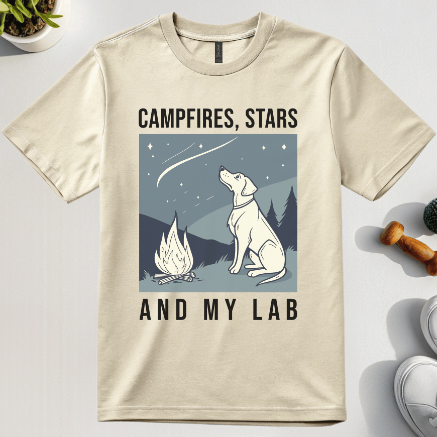Campfires, Stars And My Lab T-Shirt