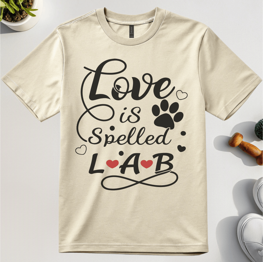 Love Is Spelled Lab T-Shirt