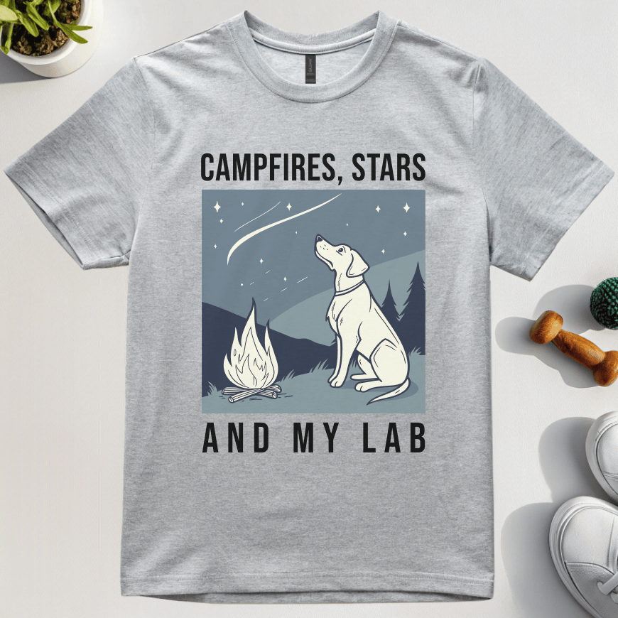 Campfires, Stars And My Lab T-Shirt