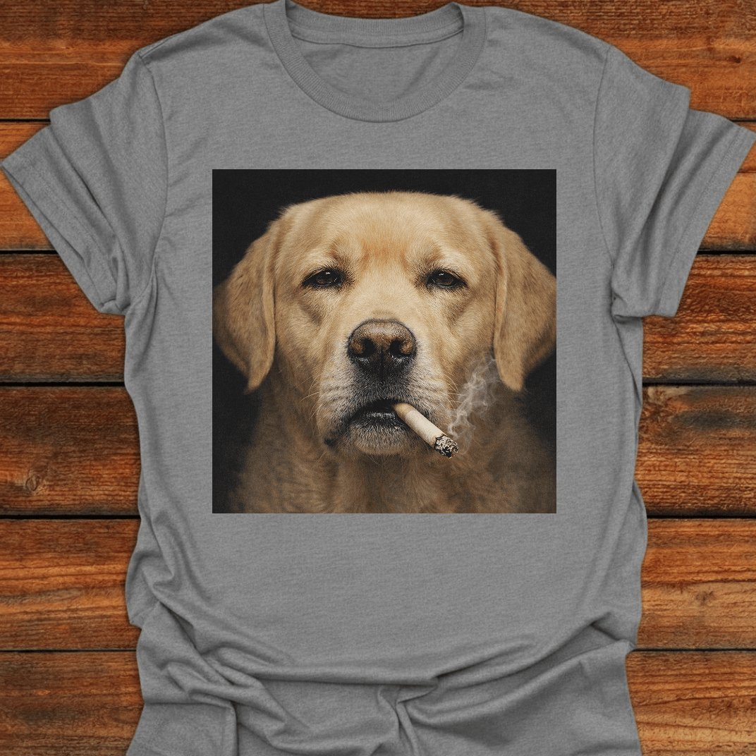 Yellow Lab Smoking T-Shirt
