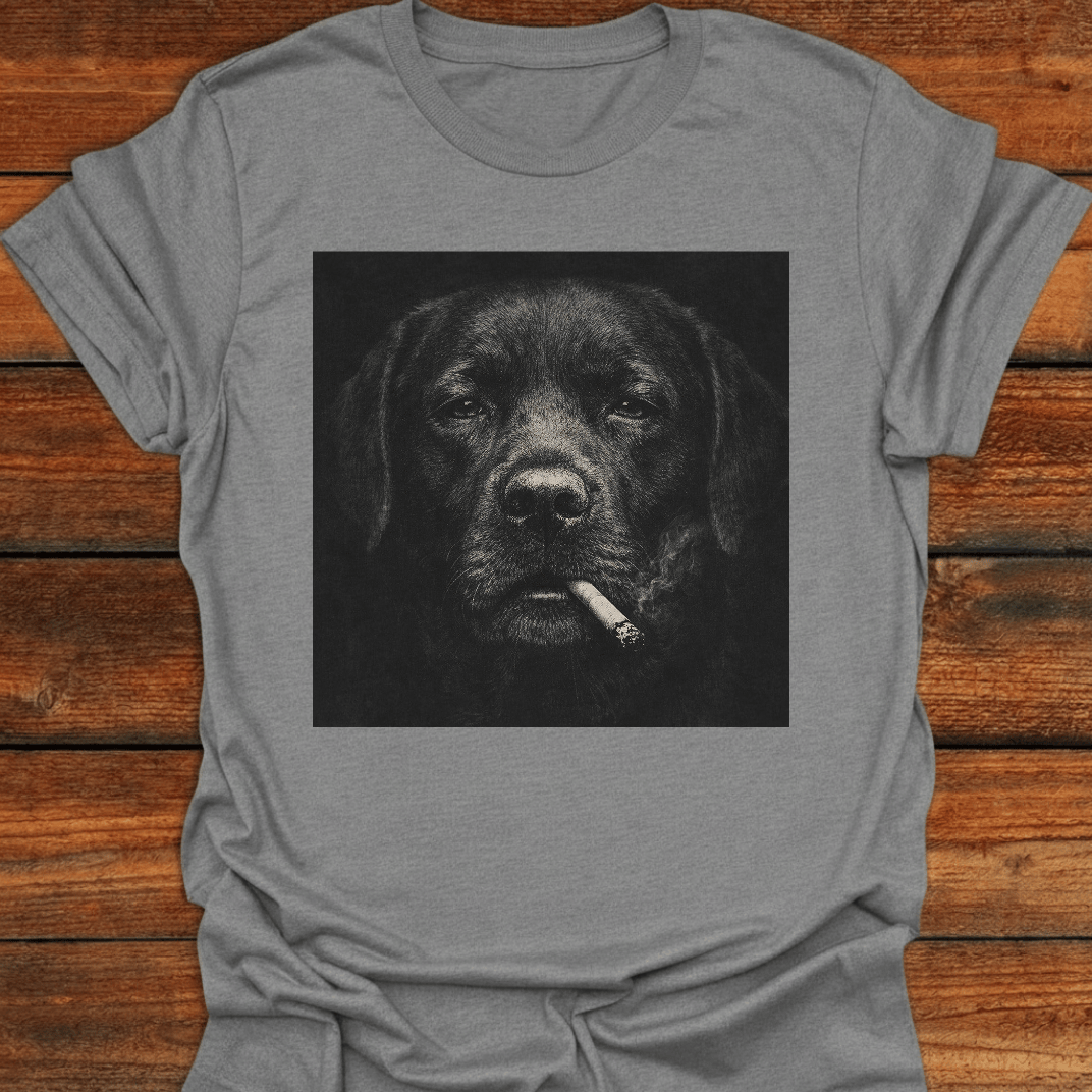 Black Lab Smoking Lab T-Shirt