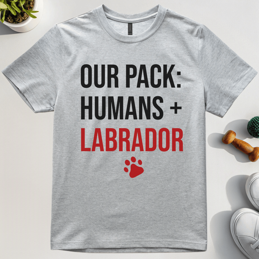 Our Pack: Humans Labradors T-Shirt