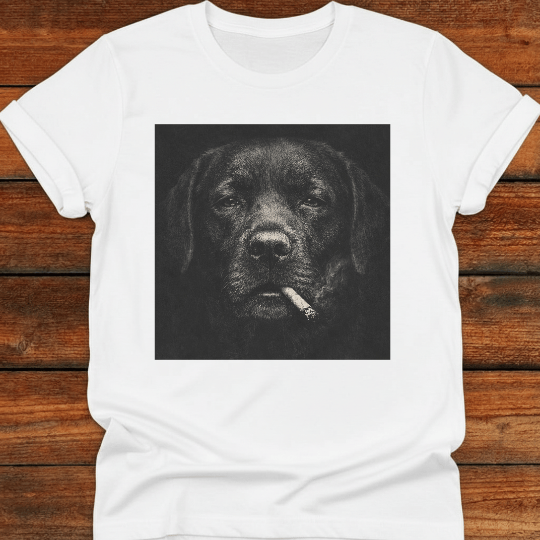 Black Lab Smoking Lab T-Shirt