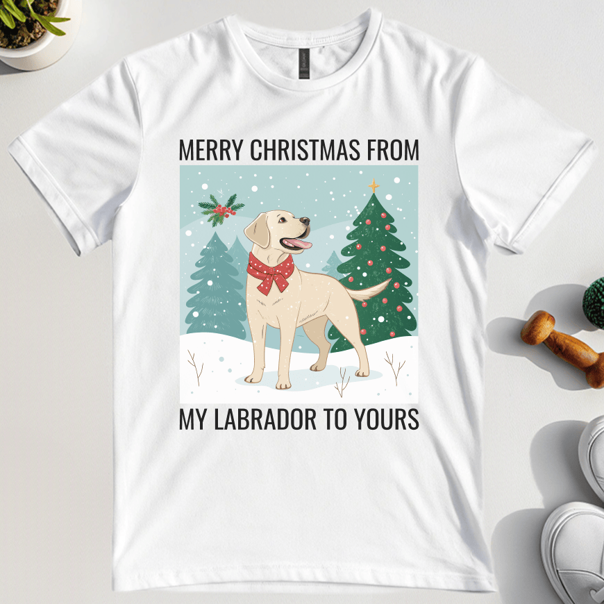Merry Christmas From My Labrador To Yours T-Shirt