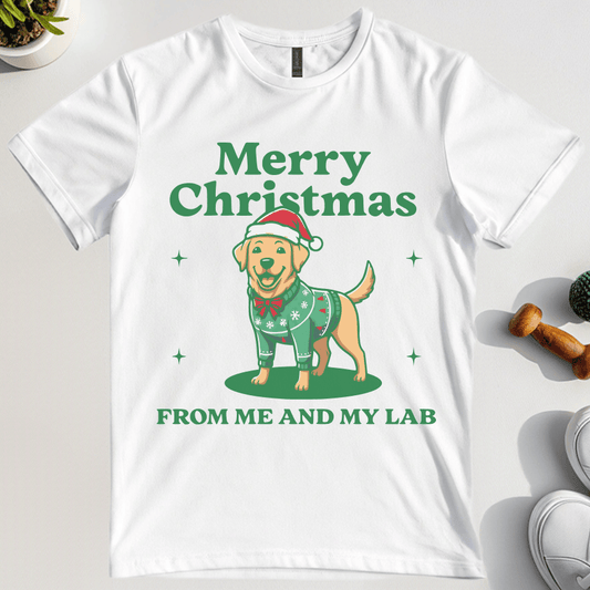 Merry Christmas From Me And My Lab T-Shirt