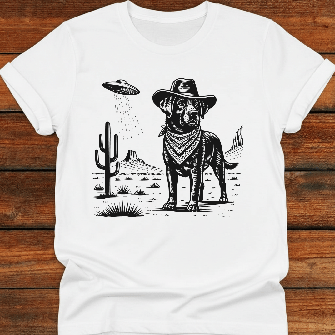 UFO And The Cowboy Lab T-Shirt