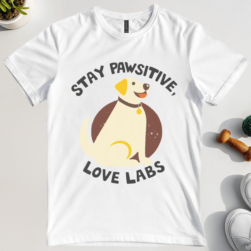 Stay Pawsitive Love Labs T-Shirt