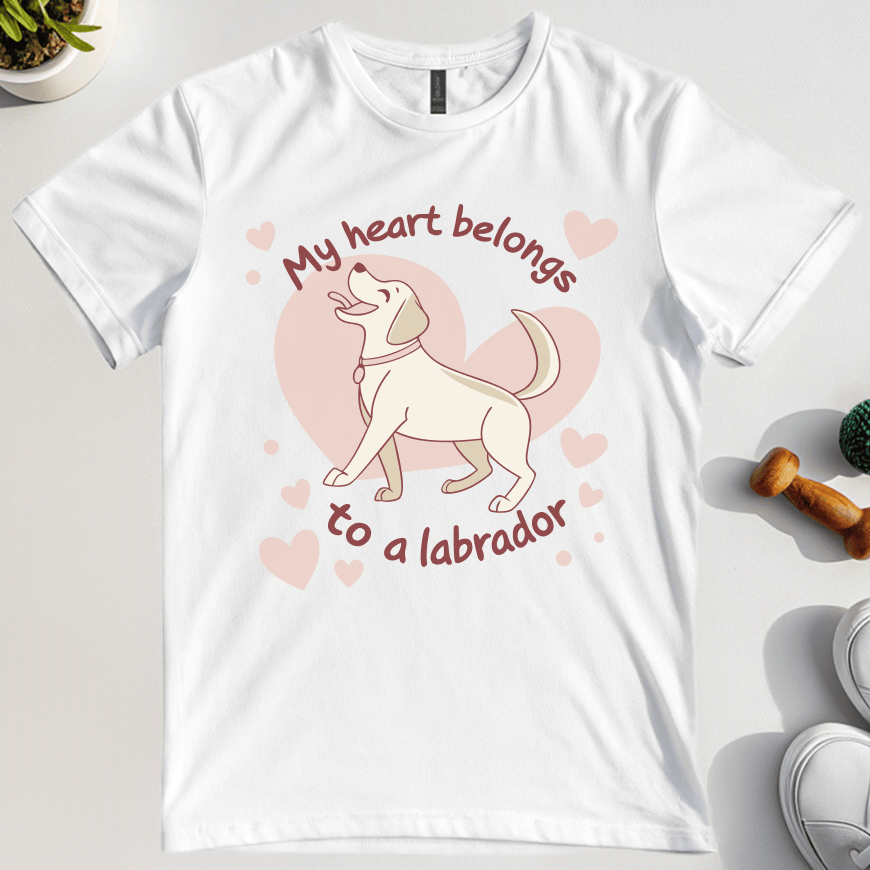 My Heart Belongs To A Labrador T-Shirt