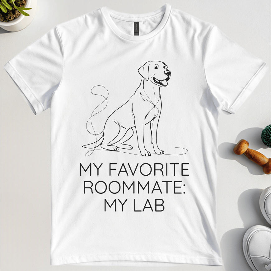 My Favorite Roommate Is My Lab T-Shirt