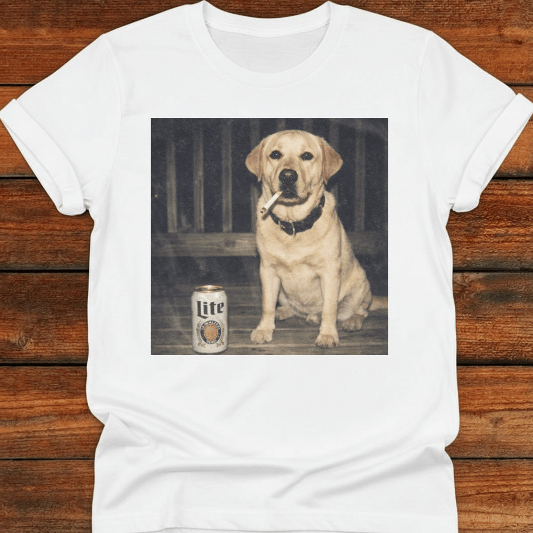 Beer, Smokes and The Lab T-Shirt