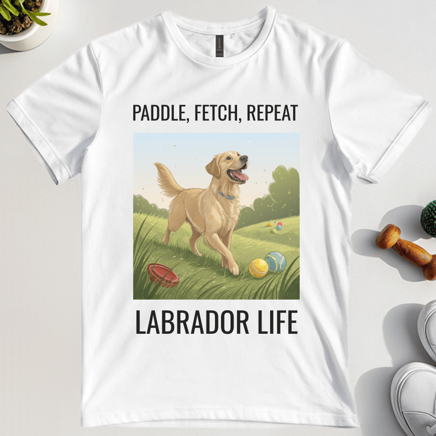 Paddle Fetch Repeat Labrador Life T-Shirt