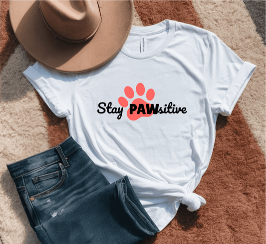 Stay Pawsitive T-Shirt
