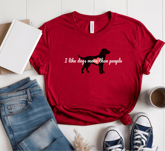 I Like Dogs More Than People T-Shirt
