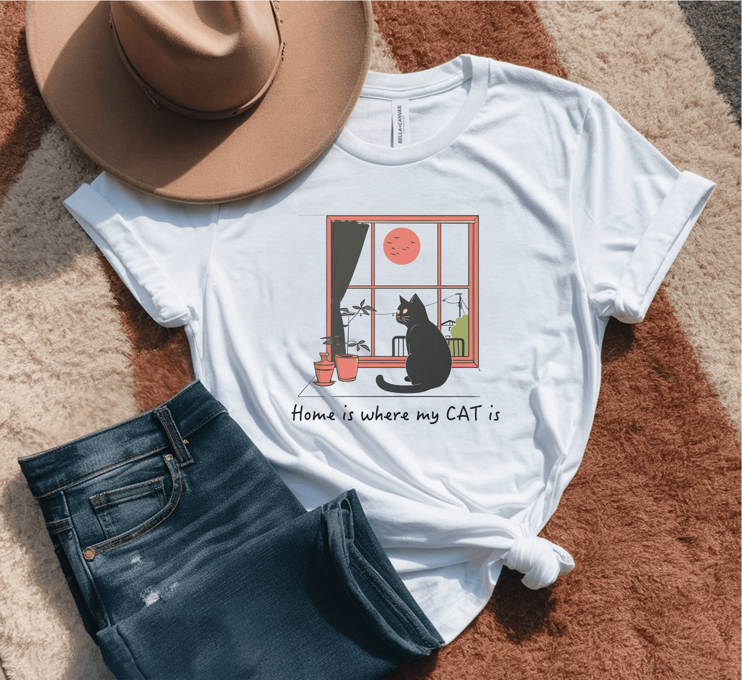 Home Is Where The Cat Is T-Shirt