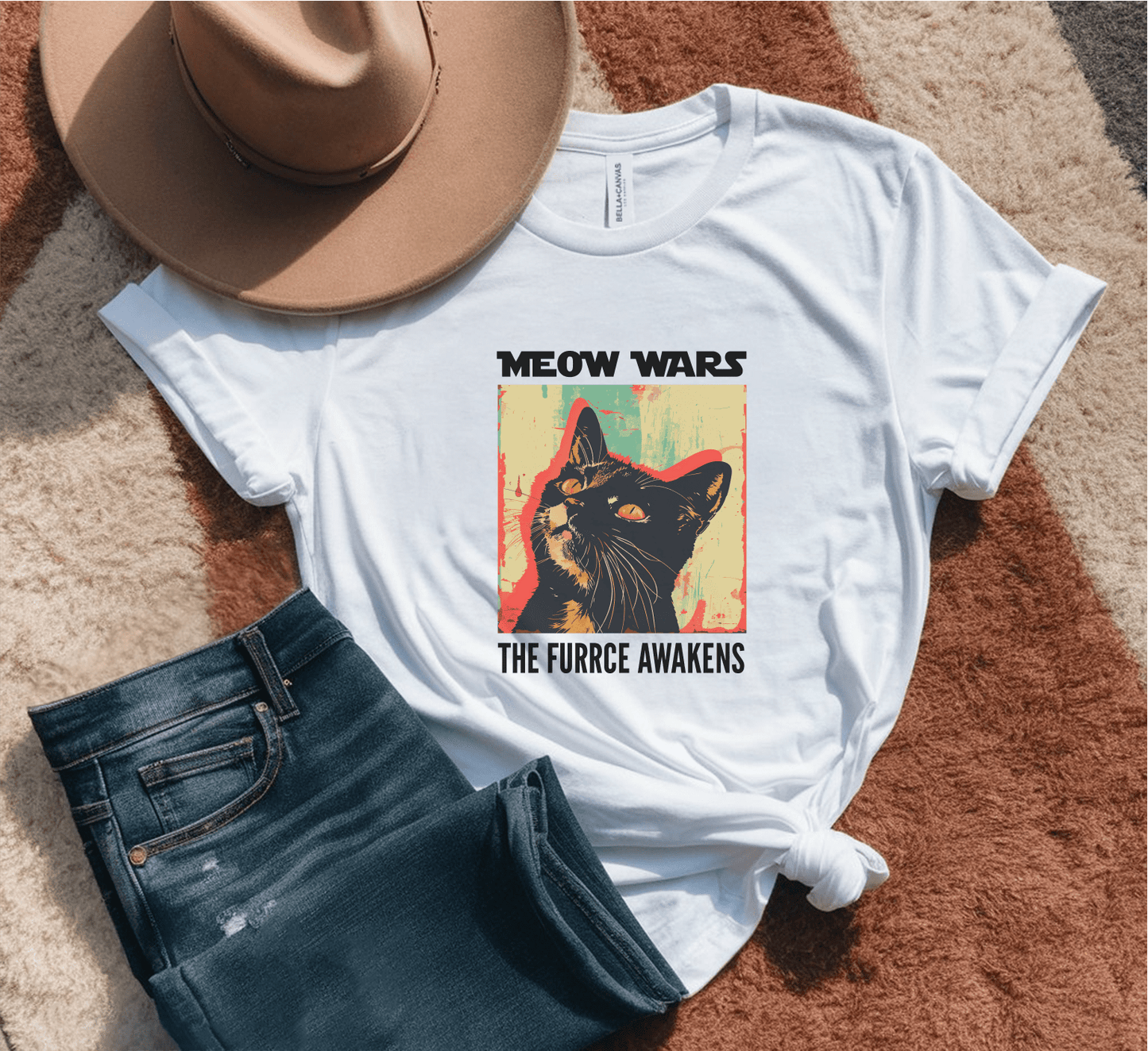 Meow Wars: The Furrce Awakens T-Shirt