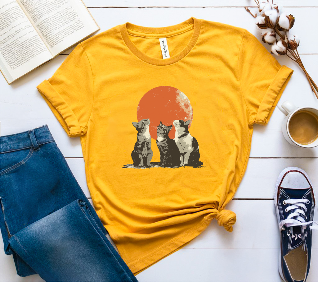 Cats & A Moon T-Shirt