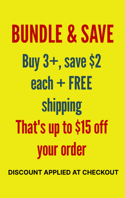 BUNDLE & SAVE Buy 3+ tees, save $2 each + get FREE shipping That's up to $15 off your order